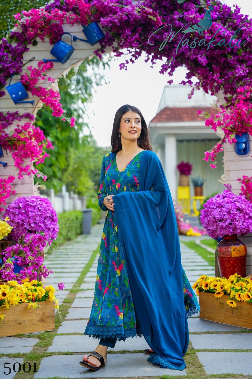 Masakali Vol 5 Digital Printed Anarkali Readymade Suits wholesale market Surat